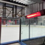 Electric Infrared Heater near Ice Rink