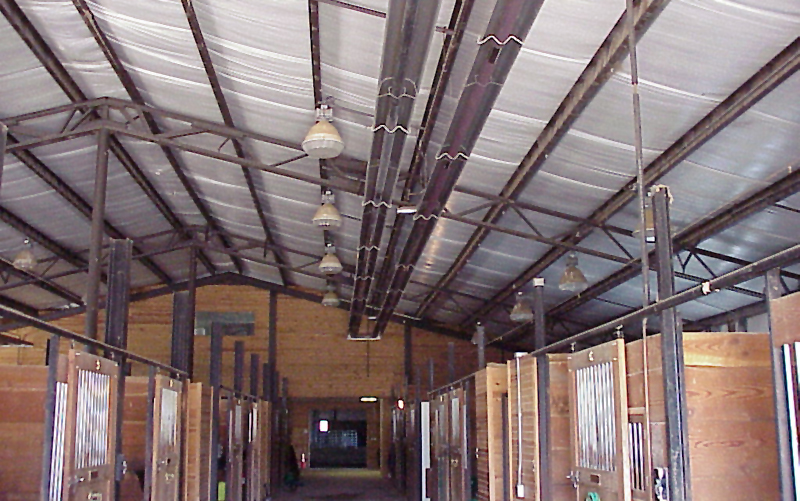 Poultry Barn with heater